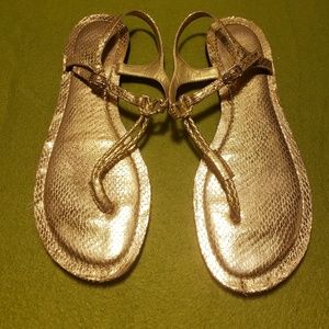 Gold Enzo Angiolini Sandals